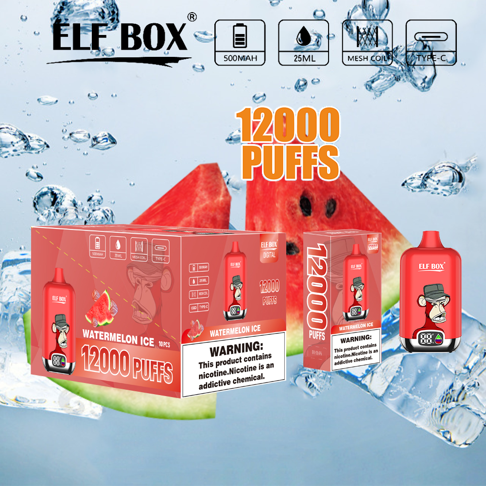 ELF box digital 12000 puffs Vape original E Cigarette - ChicVape