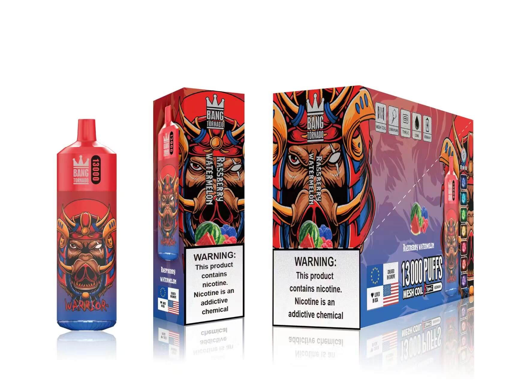 Bang Tornado 13k Puffs Vape original E Cigarette