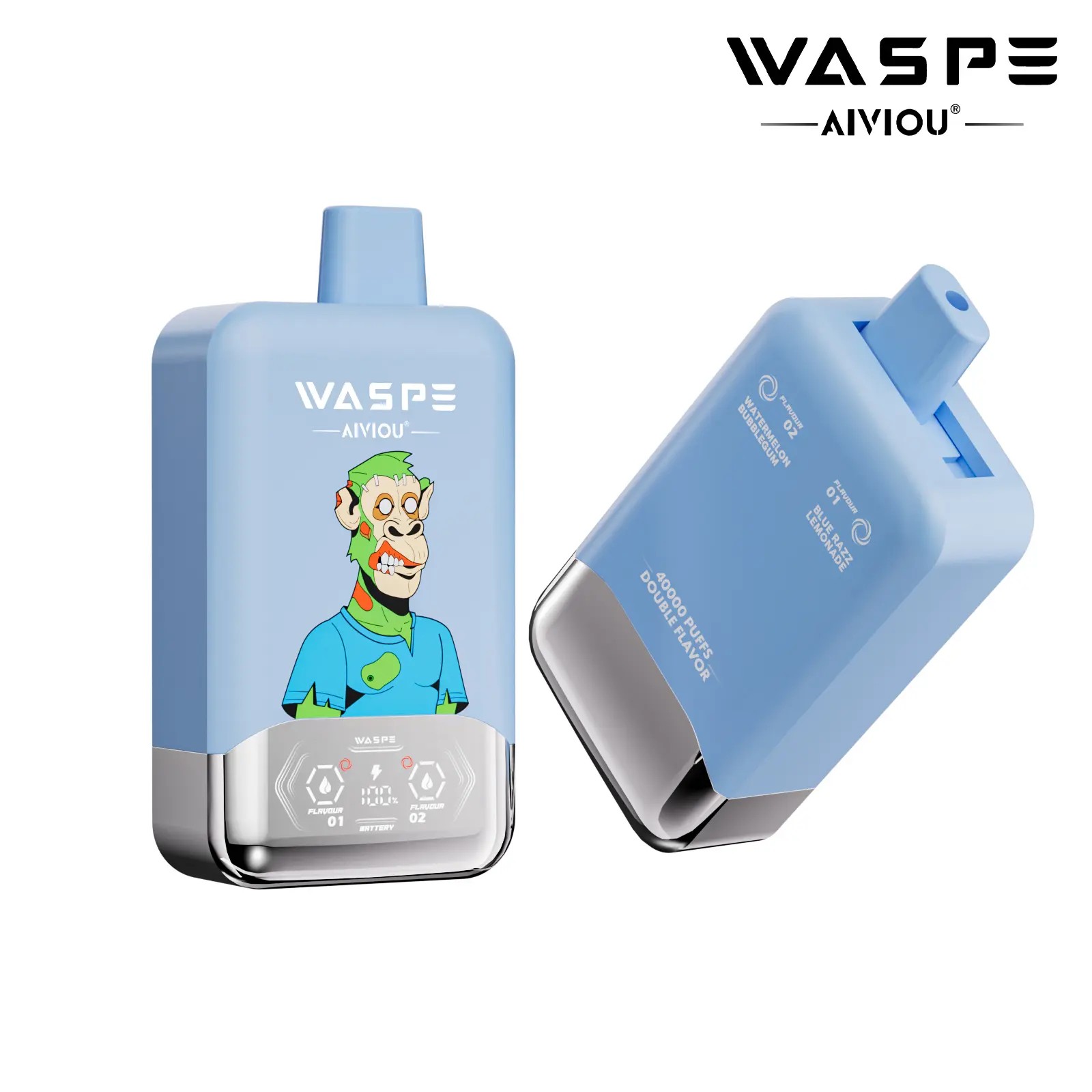 elfbar elfa master akku WASPE FIHP 40000 40K Puffs Double Flavor Disposable Vape pen 2% 5% Nicotine  16Tastes LCD Display Factory Direct