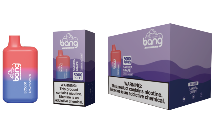 Bang BC5000 Box 5000 Puffs Vape original E-cigarett