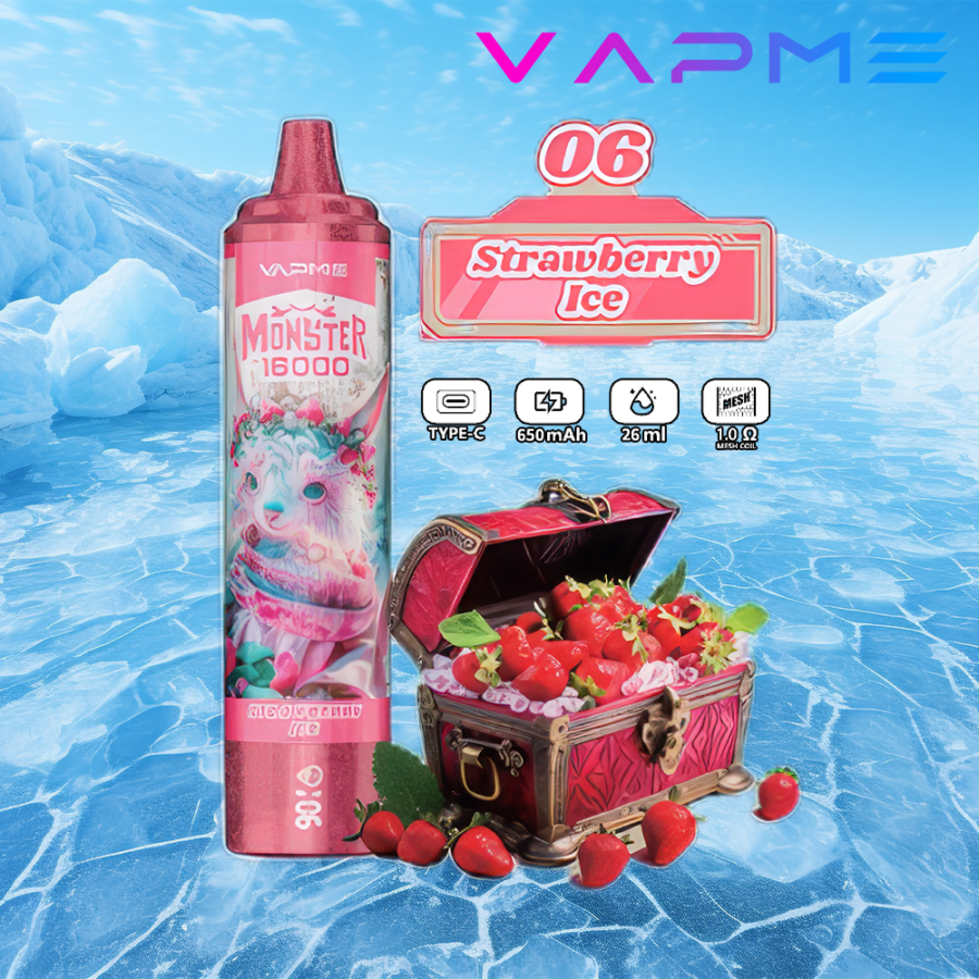 VAPME Monster 16000 puffar Vape Original e-cigarett