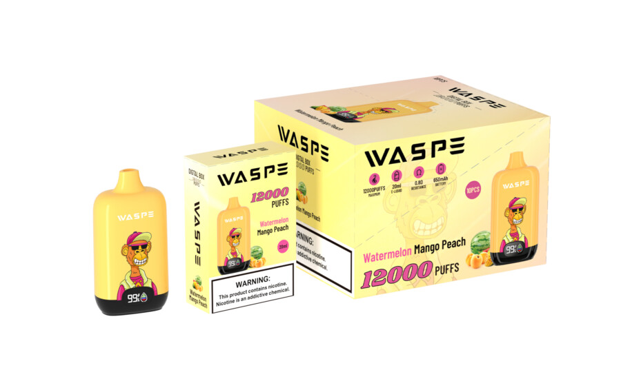 WASPE Scatola digitale 12000 boccate Vape Sigaretta elettronica originale