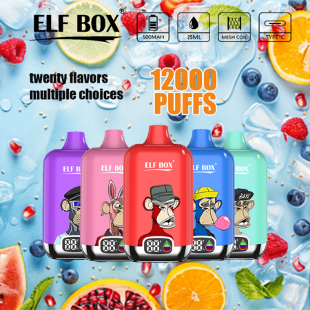 ELF box digital 12000 bouffées Vape original E Cigarette