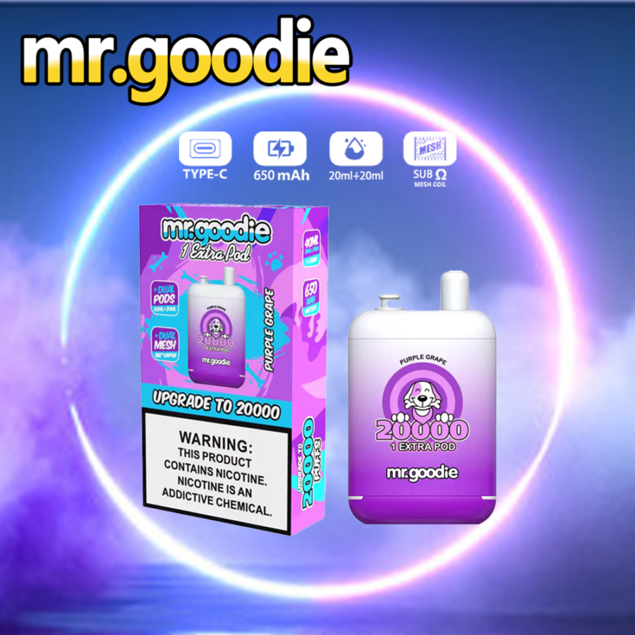 Sigaretta elettronica originale Mr.Goodie 20000 20K Puff doppio magazzino