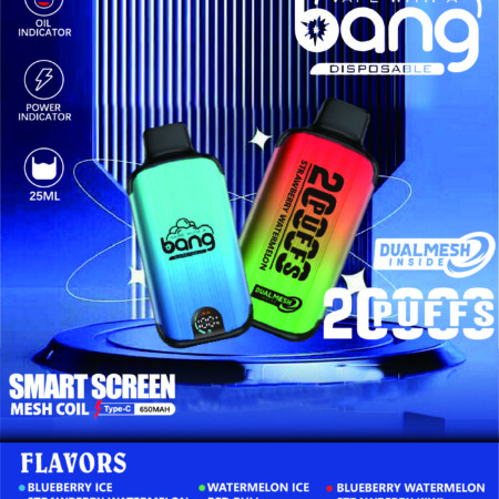 BANG 20000 Puffs Smart Screen Vape original E-Zigarette