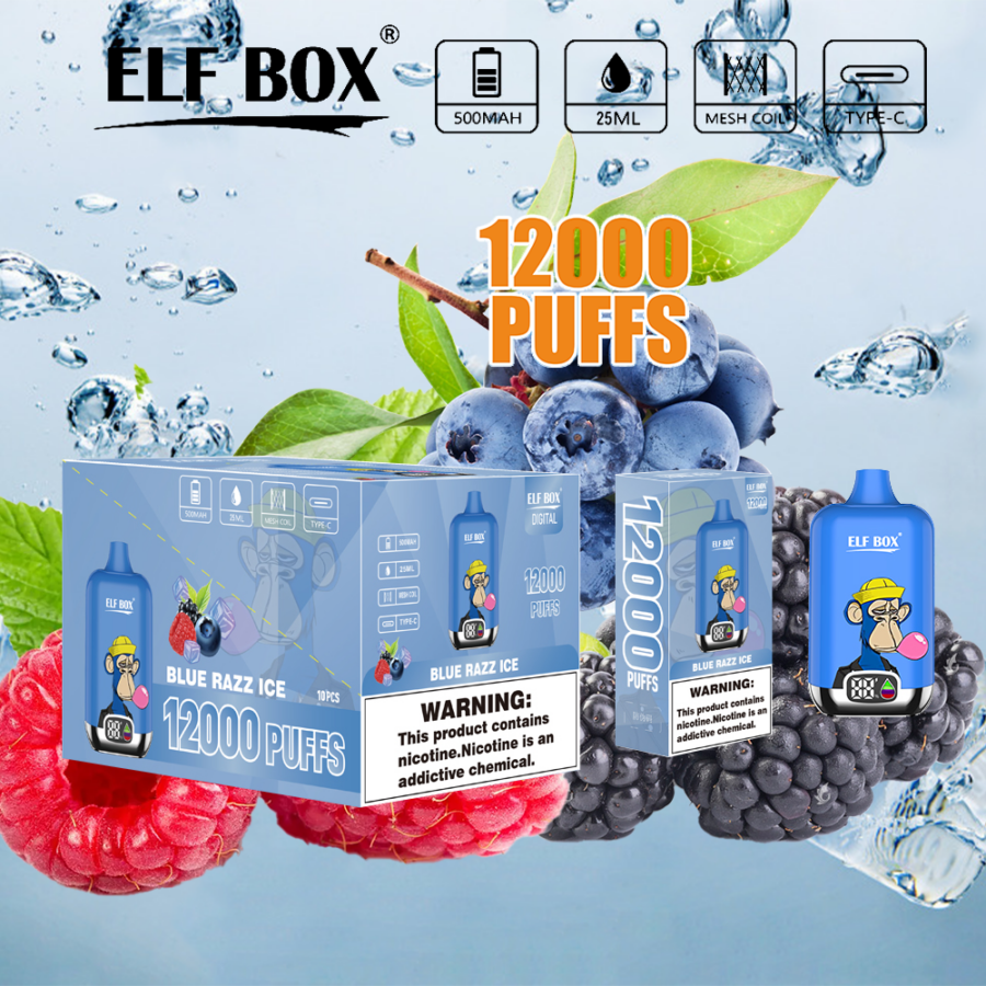ELF scatola digitale 12000 soffi Vape sigaretta elettronica originale