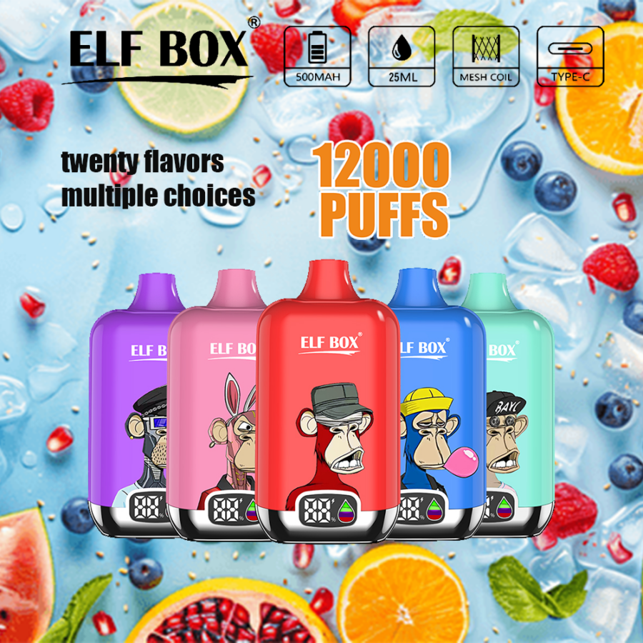 ELF scatola digitale 12000 soffi Vape sigaretta elettronica originale