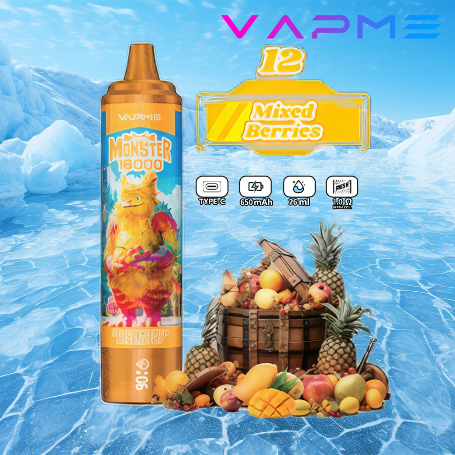 VAPME Monster 16000 boccate Vape Sigaretta elettronica originale