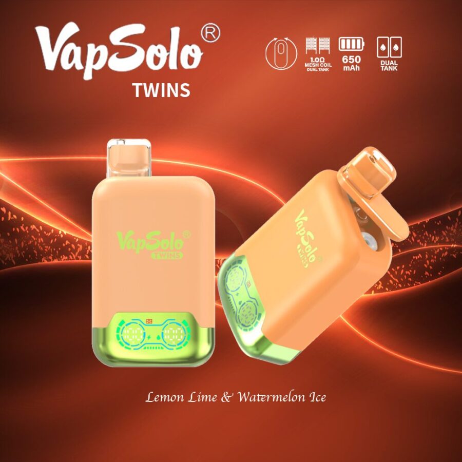 VapSolo Twins 20000 20k Puffs Double Taste Vape Original e-cigarett