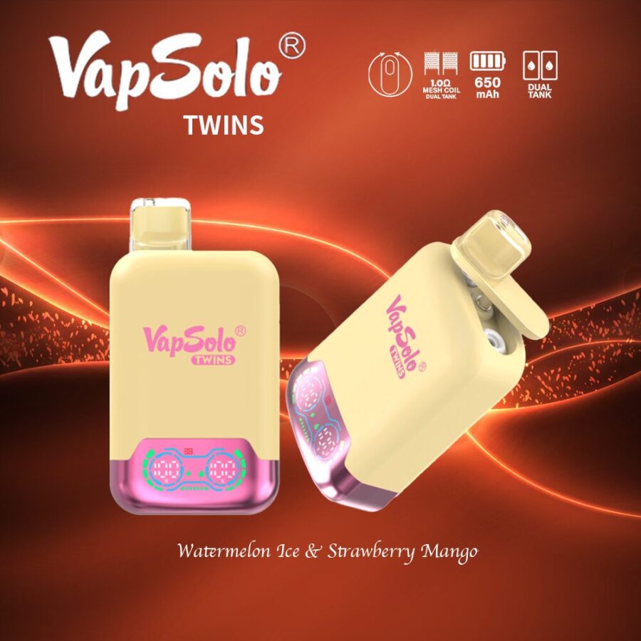 VapSolo Twins 20000 20k Puffs Double Taste Vape Original e-cigarett