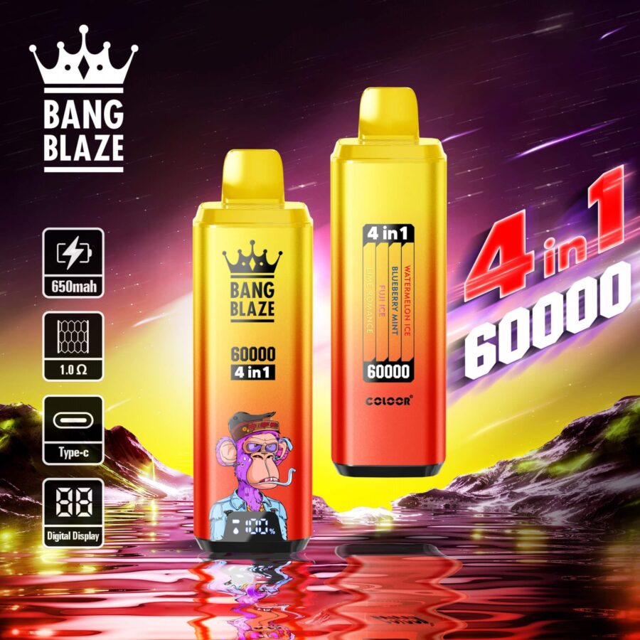 Bang Blaze 60000 60k Puffs Vape 4 in 1 Flavors Original E-Cigarette - Image 3