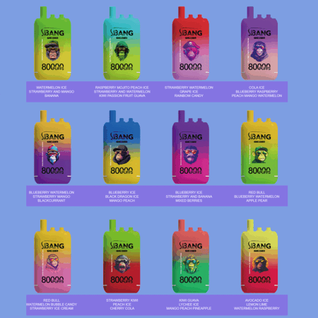 Bang Leader 80K Puffs Vape offre tre gusti intercambiabili, fino a 80.000 tiri, doppia bobina a rete, ricarica Type-C e 12 opzioni di gusto: perfetto per sessioni di svapo durature e saporite.