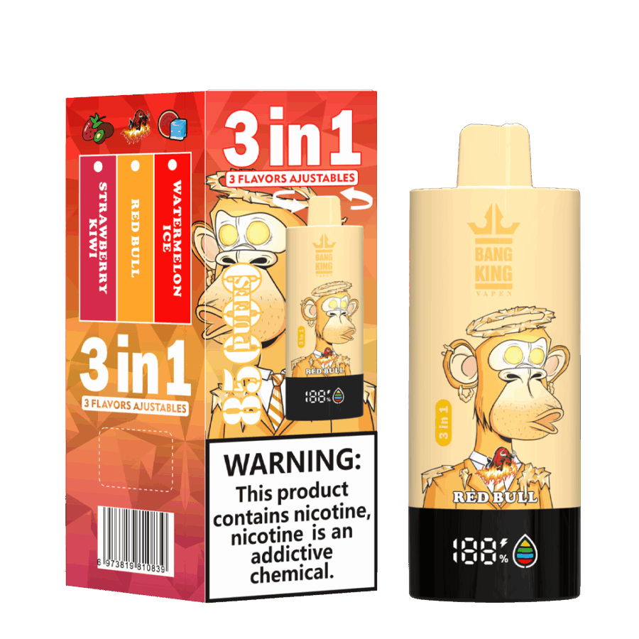Bang King Triple 85000 85k Puffs Vape 3 in 1 Flavors Original E-Cigarette - Image 2
