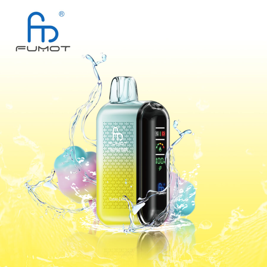 RandM Fumot Tornado 20K Puffs Vape offers 2%-5% nicotine, 20,000 puffs, 20mL e-liquid, dual mesh coil, smart screen, fast Type-C charging, and 39 flavors in a convenient 10-pack for lasting, flavorful vaping.