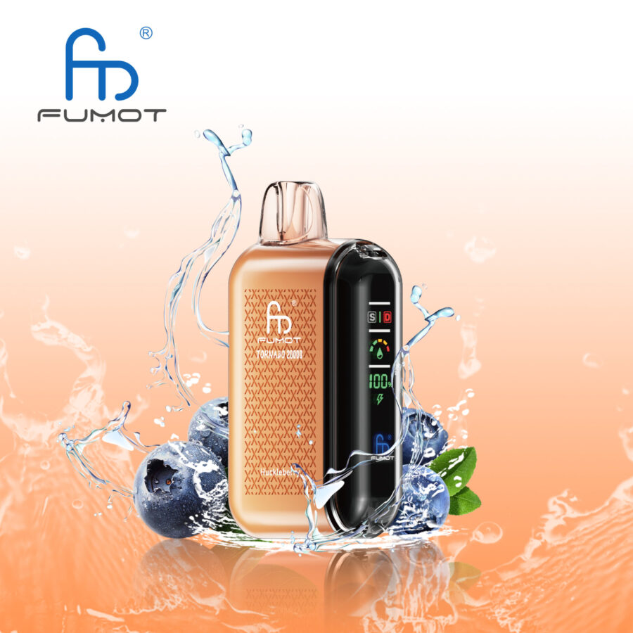 RandM Fumot Tornado 20K Puffs Vape offers 2%-5% nicotine, 20,000 puffs, 20mL e-liquid, dual mesh coil, smart screen, fast Type-C charging, and 39 flavors in a convenient 10-pack for lasting, flavorful vaping.