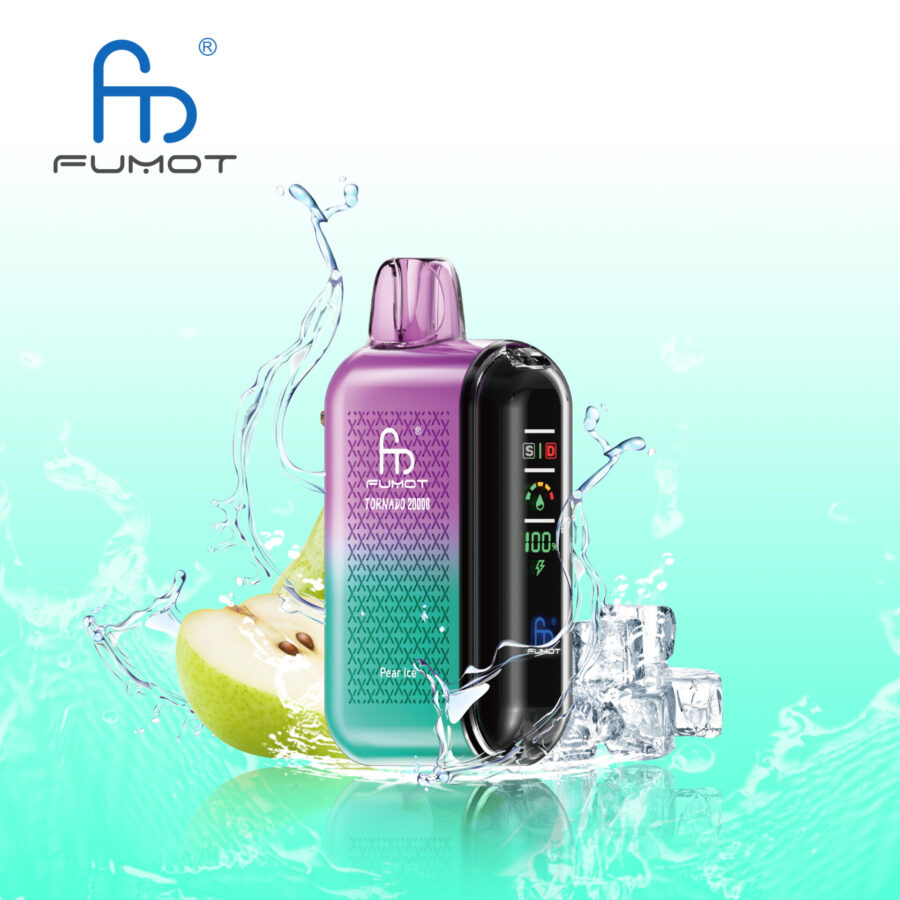 RandM Fumot Tornado 20K Puffs Vape offers 2%-5% nicotine, 20,000 puffs, 20mL e-liquid, dual mesh coil, smart screen, fast Type-C charging, and 39 flavors in a convenient 10-pack for lasting, flavorful vaping.