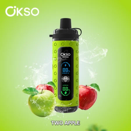 El vaporizador desechable OKSO Shisha Max 40K Puffs ofrece 40 000 bocanadas, 36 ml de líquido electrónico, bobina de malla, pantalla LED, carga tipo C, flujo de aire ajustable, control de potencia y 10 sabores en un diseño seguro para niños.