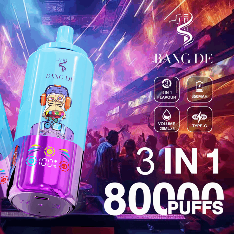 Bang DE 80K | 3-in-1 Flavors, 80,000 Puffs, Type-C Fast Charging - Image 12