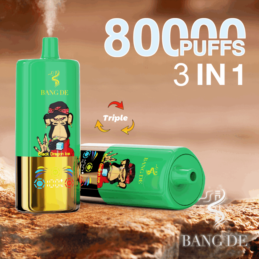Bang DE 80K | 3-in-1 Flavors, 80,000 Puffs, Type-C Fast Charging - Image 2