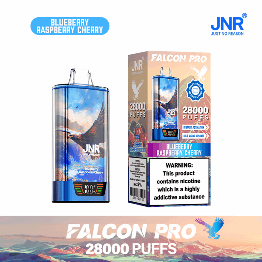 JNR FALCON PRO 28000: Long-Lasting Vaping with 28,000 Puffs, Dual Mesh Coil, and Smart Screen - Image 19