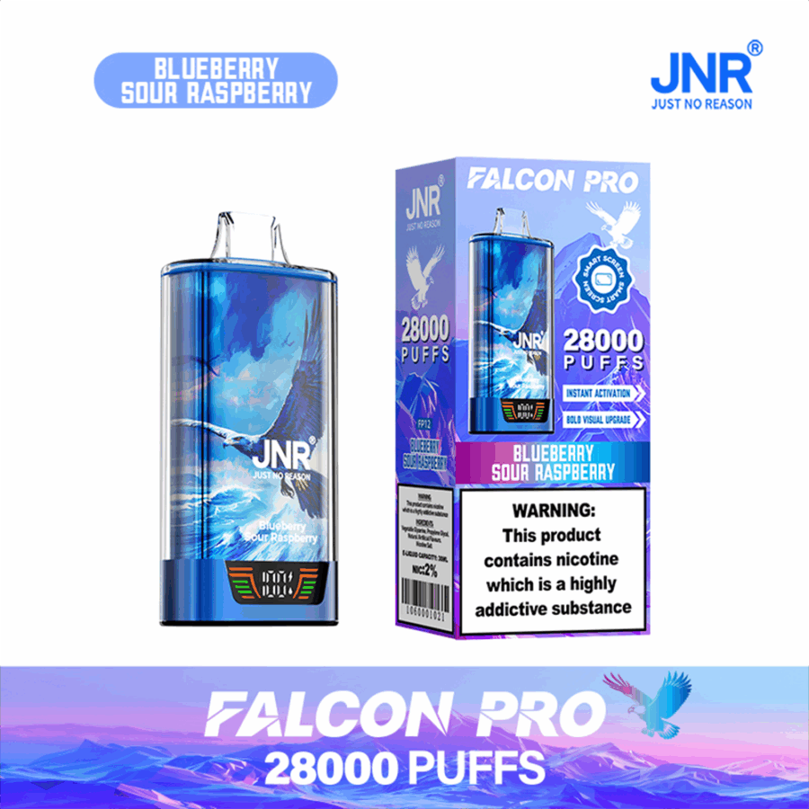 JNR FALCON PRO 28000: Long-Lasting Vaping with 28,000 Puffs, Dual Mesh Coil, and Smart Screen - Image 18