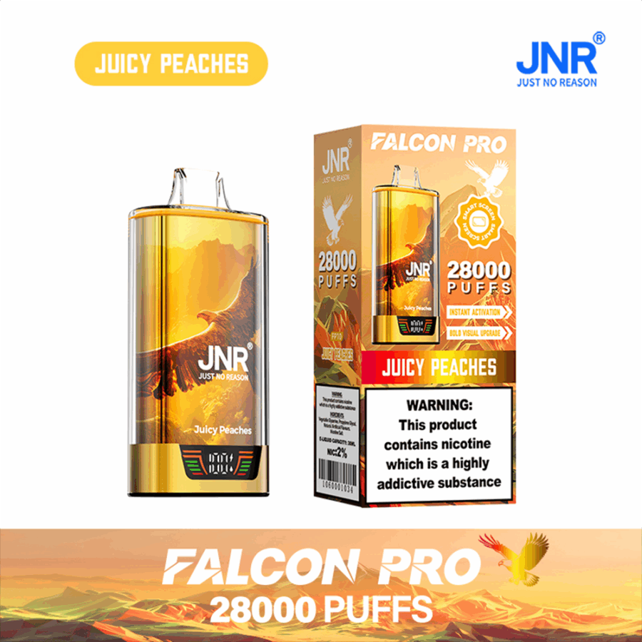 JNR FALCON PRO 28000: Long-Lasting Vaping with 28,000 Puffs, Dual Mesh Coil, and Smart Screen - Image 17