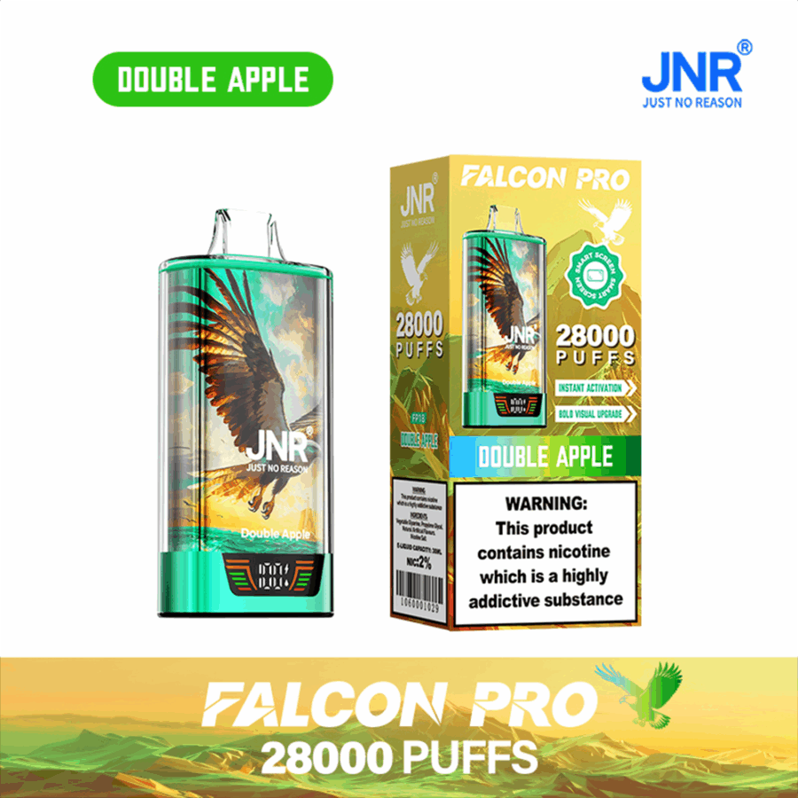 JNR FALCON PRO 28000: Long-Lasting Vaping with 28,000 Puffs, Dual Mesh Coil, and Smart Screen - Image 16
