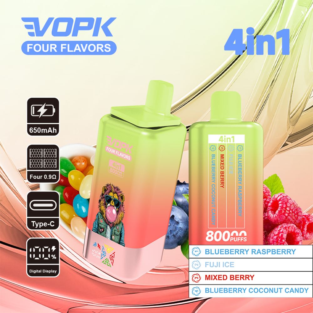 VOPK Four Flavors 80K | 4-in-1 switchable flavor,80K Puffs,Disposable Vapes  – ChicVape